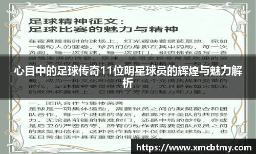 心目中的足球传奇11位明星球员的辉煌与魅力解析