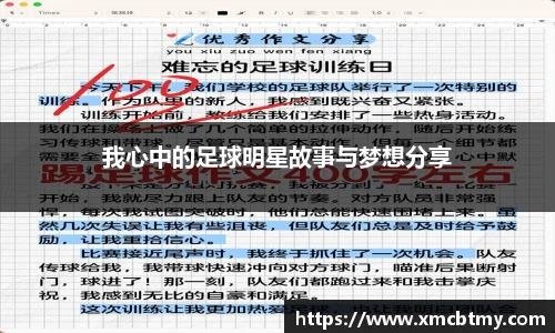 我心中的足球明星故事与梦想分享